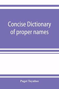 Concise dictionary of proper names and notable matters in the works of Dante