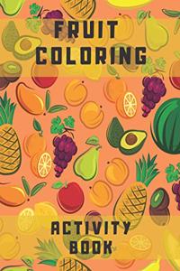 Fruit coloring activity book