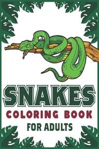 Snakes Coloring Book For Adults