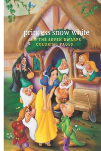 princess snow white and the seven dwarfs coloring pages