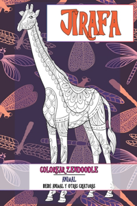Colorear Zendoodle - Bebé animal y otras criaturas - Animal - Jirafa