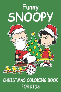 Funny Snoopy Christmas Coloring Book For Kids