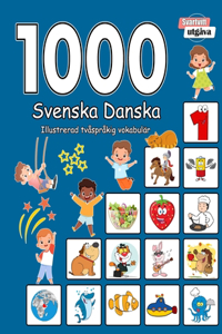1000 Svenska Danska Illustrerad tvåspråkig vokabulär (Svartvitt utgåva)
