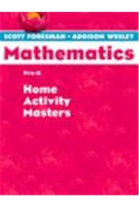 Scott Foresman Addison Wesley Math 2004 Pre-K Home Activity Masters