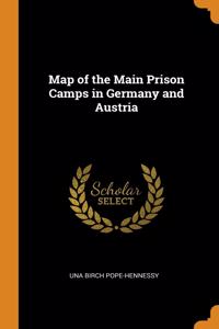 Map of the Main Prison Camps in Germany and Austria