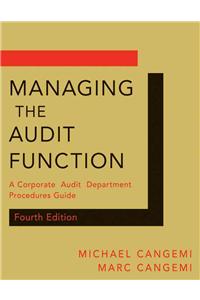 Managing the Audit Function