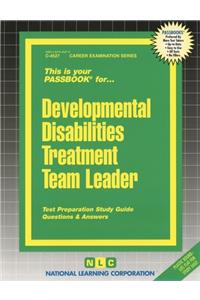 Developmental Disabilities Treatment Team Leader