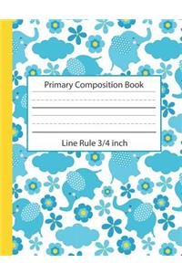 Primary Composition Book Line Rule 3/4 inch