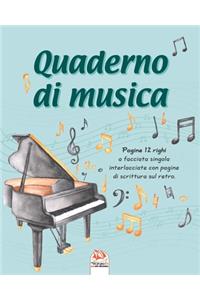 Quaderno di musica - 12 righi