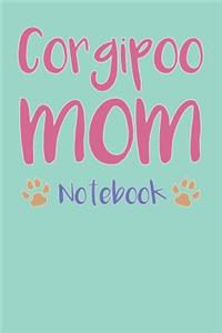Corgipoo Mom Composition Notebook of Corgi Poodle Dog Mom Journal