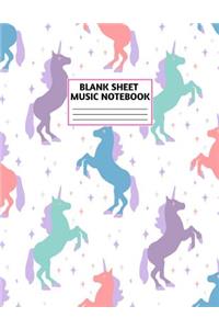 Blank Sheet Music Notebook