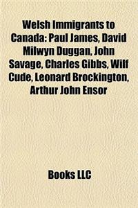 Welsh Immigrants to Canada