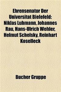 Ehrensenator Der Universit T Bielefeld