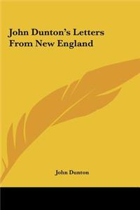 John Dunton's Letters from New England