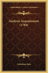 Analysis Aequationum (1784)