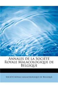 Annales de La Soci T Royale Malacologique de Belgique
