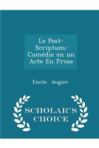 Le Post-Scriptum