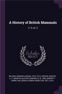 A History of British Mammals