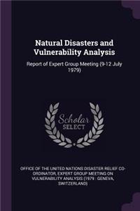 Natural Disasters and Vulnerability Analysis