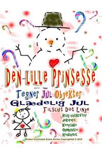 Den lille prinsesse Tegner Jul objekter glædelig jul Tilslut Dot Linje Brug udskrifter dekorere Keepsake Opmuntre kreativitet