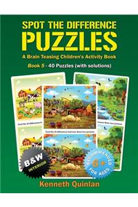 Spot the Difference Puzzles - Book 5