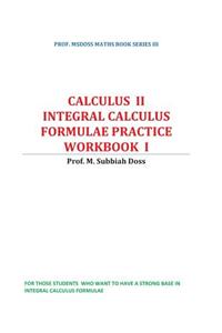 Integral Calculus Formulae Practice Workbook
