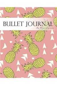 Bullet Journal Notebook, Dotted Grid, Graph Grid-Lined Paper, Large, 8x10, 150 Pages: Tropical Fruit Pineapple Sweet Pink Soft Covers: Master Journaling with Bullet Guide System Professional Journal