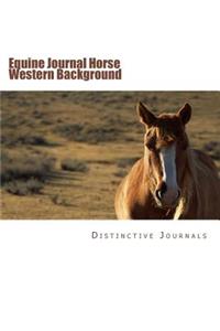 Equine Journal Horse Western Background