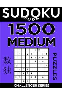 Sudoku Book 1,500 Medium Puzzles: Sudoku Puzzle Book With Only One Level of Difficulty