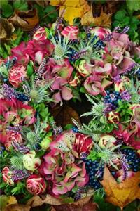 Beautiful Fall Autumn Wreath Journal