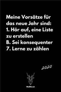 Vorsätze das neue Jahr konsequent zählen