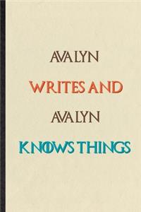 Avalyn Writes And Avalyn Knows Things