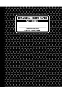 Hexagonal Graph Paper Notebook. Chemistry Workbook