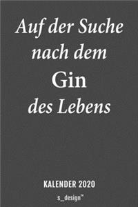 Kalender 2020 für Gin Trinker & Gin Liebhaber / Alkohol / Drink / Drinks Fans