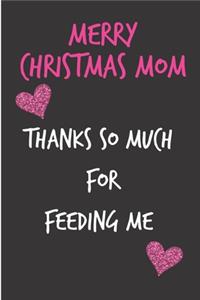 Merry Christmas Mom Thanks So Much For Feeding Me