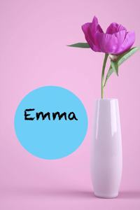 Emma: Birthday journal gift to Emma, I love seeing you happy and my biggest reward is seeing you smile, 6" x 9" 120 Pages