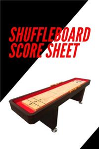 Shuffleboard Score Sheet