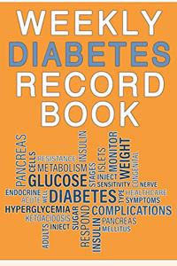 Weekly Diabetes Record Book