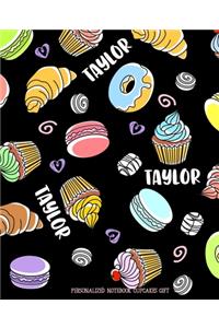 Taylor Personalized Notebook Cupcakes Gift