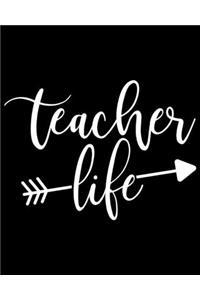 Teacher life: Best Teachers Planner Notebook - Planner Notebook, Perfect size For carry everywhere in your Bag (8 x 10) inches, 150 Lined pages, notebooks and jou