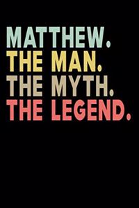 Matthew The Man The Myth The Legend