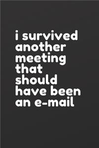 i survived another meeting that should have been an e-mail