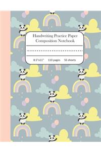 Handwriting Practice Paper Composition Notebook
