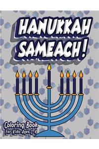 Hanukkah Sameach! Coloring Book For Kids Ages 1-4