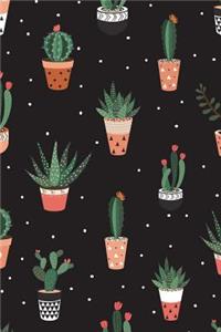 Bullet Journal: Awesome Succulents Bullet Journal - 120-Page 1/4 Inch Dot Grid Cactus Notebook - 6 X 9 Perfect Bound Softcover