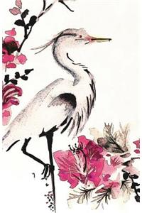 Japanese Crane Art Journal, Unlined Sketchbook