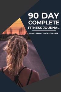 90 Day Food and Exercise Fitness Journal - Tracker