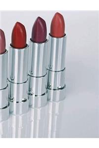 Lipstick Notebook large Size 8.5 x 11 Ruled 150 Pages
