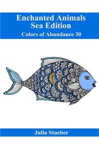 Enchanted Animals Sea Edition Coloring Book