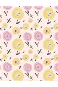 Pastel Flowers Planner and Journal Pastel Notebook